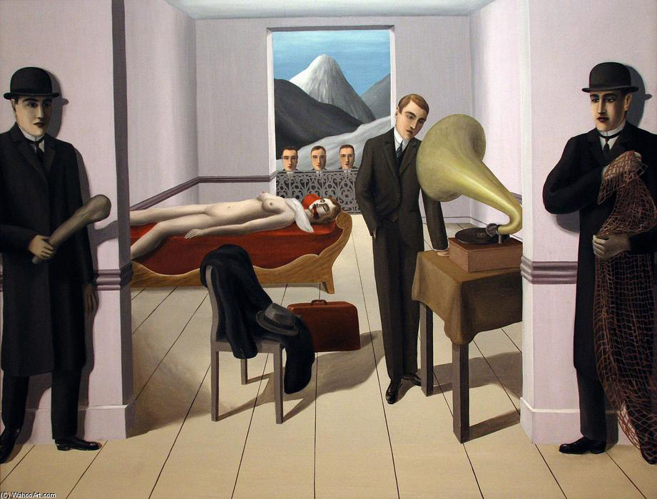 René Magritte, "L’assassin menacé", 1927, olej na płótnie, The Museum of Modern Art, fot. New York/Forum